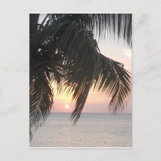 ジャマイカ，モンテゴ湾，夕焼けのドクターズケーブ ポストカード (正面)