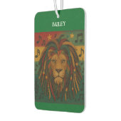 ジャマイカ ライオン 名前入り カーエアーフレッシュナー (左)