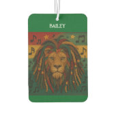 ジャマイカ ライオン 名前入り カーエアーフレッシュナー (裏面)