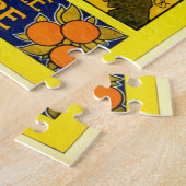 ジャマイカ、ヴィンテージ旅行ポスター ジグソーパズル (側面)