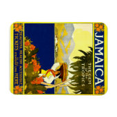 ジャマイカ、ヴィンテージ旅行ポスター マグネット (横)