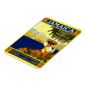 ジャマイカ、ヴィンテージ旅行ポスター マグネット (左側)