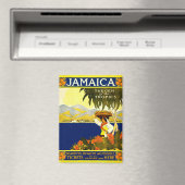 ジャマイカ、ヴィンテージ旅行ポスター マグネット (インサイチュ (食洗機))