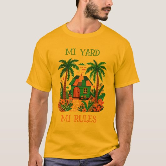ジャマイカ 俺の庭 俺の掟 Tシャツ (正面)