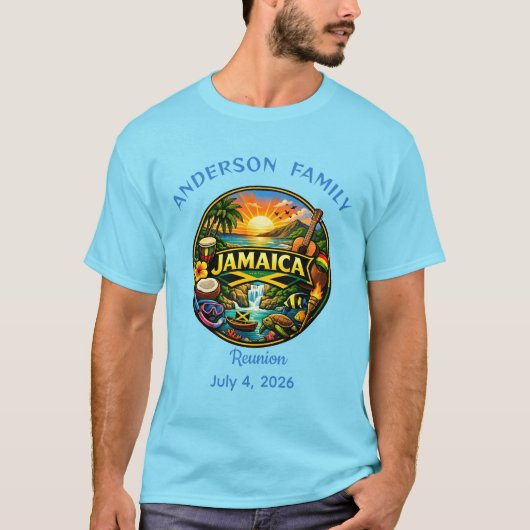ジャマイカ 家族のつながり Tシャツ (正面)