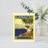 ジャマイカ、熱帯の宝石、ヴィンテージスタイル ポストカード (スタンド正面)