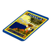 ジャマイカ、熱帯の宝石、ヴィンテージスタイル マグネット (左側)