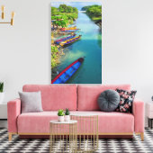 ジャマイカ，白いリバー キャンバスプリント (インサイチュ (リビング))