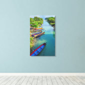 ジャマイカ，白いリバー キャンバスプリント (インサイチュ (ウッドフロア))