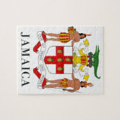 ジャマイカ-記号か紋章付き外衣か旗または色または紋章 ジグソーパズル (横)