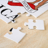 ジャマイカ-記号か紋章付き外衣か旗または色または紋章 ジグソーパズル (側面)