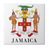 ジャマイカ-記号か紋章付き外衣か旗または色または紋章 タイル (正面)