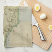 ジャマイカ(1780年)のヴィンテージの地図 キッチンタオル (四つ折り)