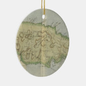 ジャマイカ(1780年)のヴィンテージの地図 セラミックオーナメント (右)