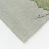 ジャマイカ(1780年)のヴィンテージの地図 フリースブランケット (角)