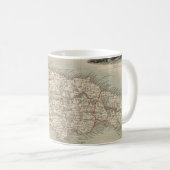 ジャマイカ(1851年)のヴィンテージの地図 コーヒーマグカップ (正面右)