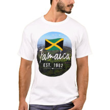 "ジャマイカ Est. 1962" ブルーマウンテンと国旗