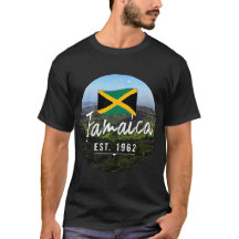 "ジャマイカ Est. 1962" ブルーマウンテンと国旗