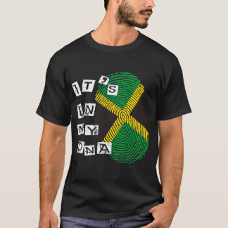 ジャマイカDNAジャマイカ誇りを持った国旗ジャマイカボーイ Tシャツ