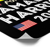 ジャマイカFor Kamala Harris 2024ジャマイカ国旗Patr ポスター (角)