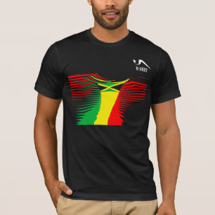 ジャマイカRas Bingiの黒いTシャツ Tシャツ