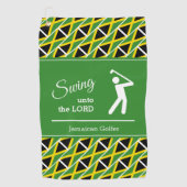 ジャマイパーソナライズされたカ ゴルフタオル (正面)