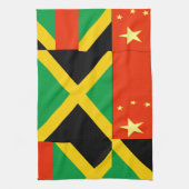 ジャマイ中国のカの キッチンタオル (縦)