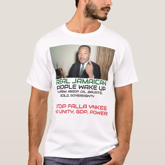 ジャマイ実在カWAKE UPメンズベーシックTシャツ Tシャツ (正面)