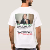 ジャマイ実在カWAKE UPメンズベーシックTシャツ Tシャツ (裏面)