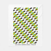 ジャマカスタムマイカの地図 フリースブランケット (正面)