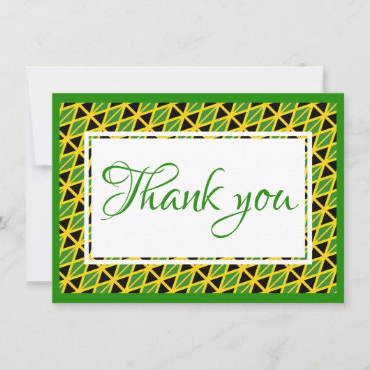 ジャマカスタムマイカ国旗 サンキューカード (正面)