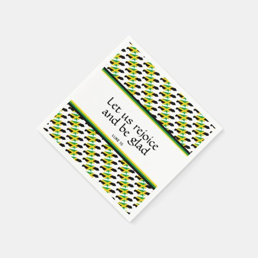 ジャマカスタムマイカ国旗 スタンダードカクテルナプキン (角)