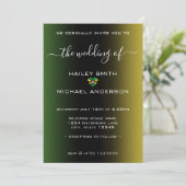 ジャマグラデーションイカ国旗のハート結婚写真 招待状 (スタンド正面)