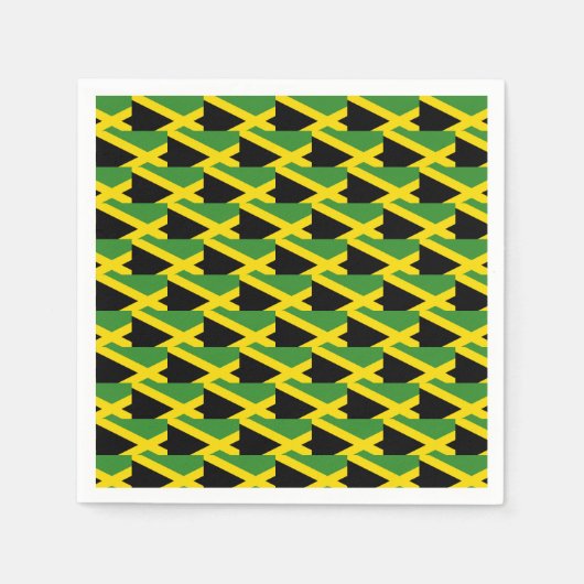 ジャマスタイリッシュリカ国旗 スタンダードカクテルナプキン (正面)