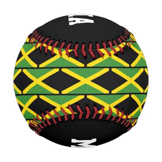 ジャマパーソナライズされたリカ国旗の卒業生 野球ボール (裏面)