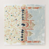 ジャママスジドモスクインディアウォーターカラージグソーパズル ジグソーパズル (横)