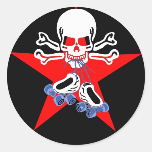 ジャマースターでスケートや死ぬ ラウンドシール (正面)