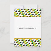 ジャマ救カ日結婚付のお祝い招待状 セーブザデート (裏面)