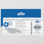 ジャマ結婚イカへの搭乗券 招待状 (正面/裏面)