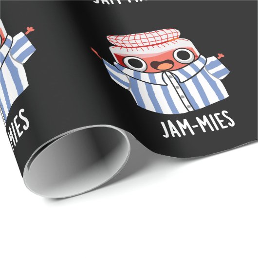 ジャミおもしろいズパジャマジャムプンダークBG ラッピングペーパー (ロールコーナー)