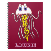 ジャミンパーソナライズされたクラゲ ノートブック (正面)