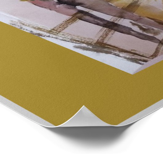 ジャミーベビー競走馬の馬はペネロペに出会う ポスター (角)