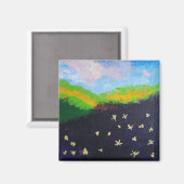 ジャミ絵画ーによる暗色景観の磁石 マグネット (正面/裏面)