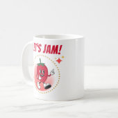 ジャムおもしろい引用文ストロベリーマンガ コーヒーマグカップ (正面左)