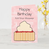 ジャムとクリームスコーン。 カード (黄色い花)