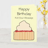 ジャムとクリームスコーン。 カード (黄色い花)