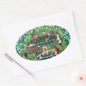 ジャムの喜び 楕円形シール (封筒)