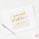 ジャムの結婚商品ラベルのビジネスステッカー スクエアシール (封筒)