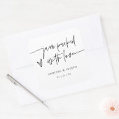 ジャムの結婚商品ラベルのビジネスステッカー スクエアシール (封筒)