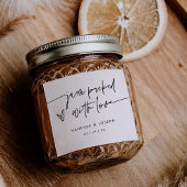 ジャムの結婚商品ラベルのビジネスステッカー スクエアシール